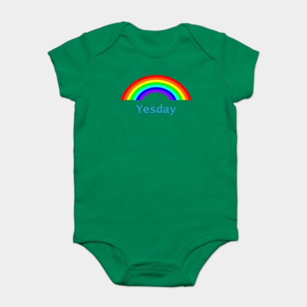 Yes Day Positivity Rainbow Baby Bodysuit by ellenhenryart